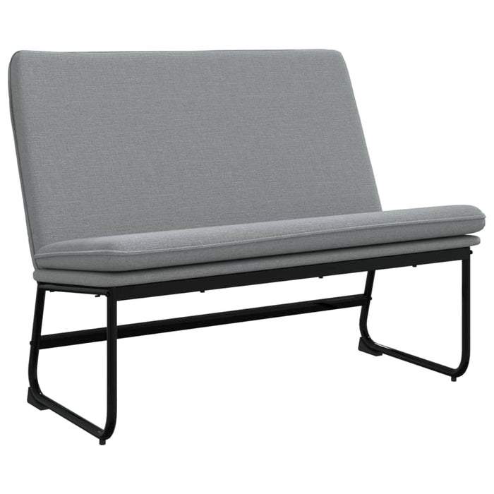 Bancă, gri deschis, 100x75x76 cm, materil textil - WALTI WALTI