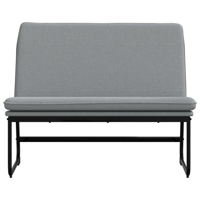 Bancă, gri deschis, 100x75x76 cm, materil textil - WALTI WALTI
