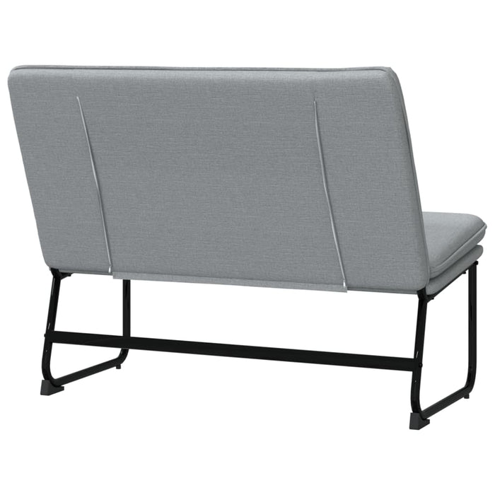 Bancă, gri deschis, 100x75x76 cm, materil textil - WALTI WALTI