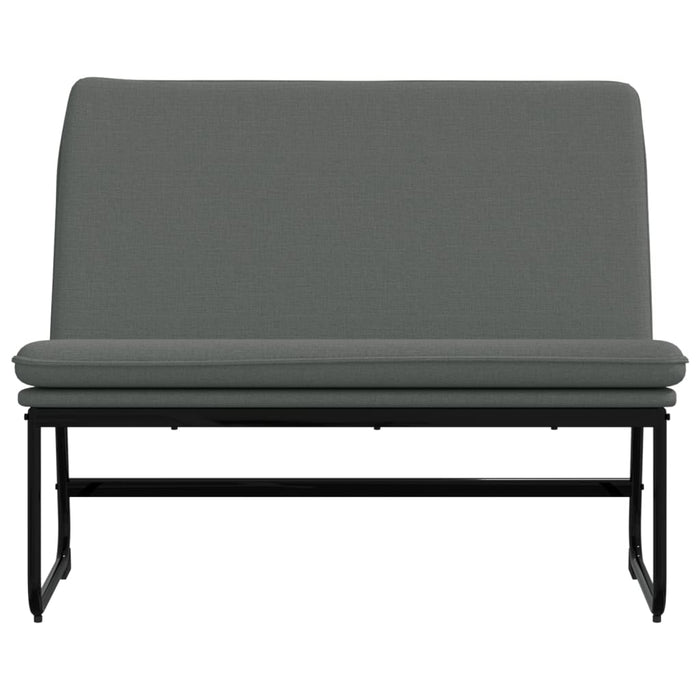 Bancă, gri închis, 100x75x76 cm, material textil - WALTI WALTI