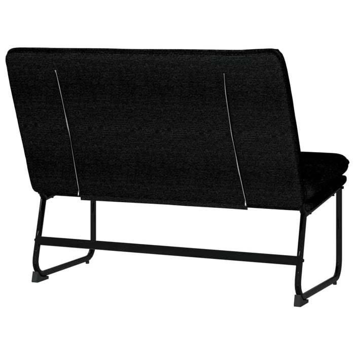 Bancă, negru, 100x75x76 cm, material textil - WALTI WALTI