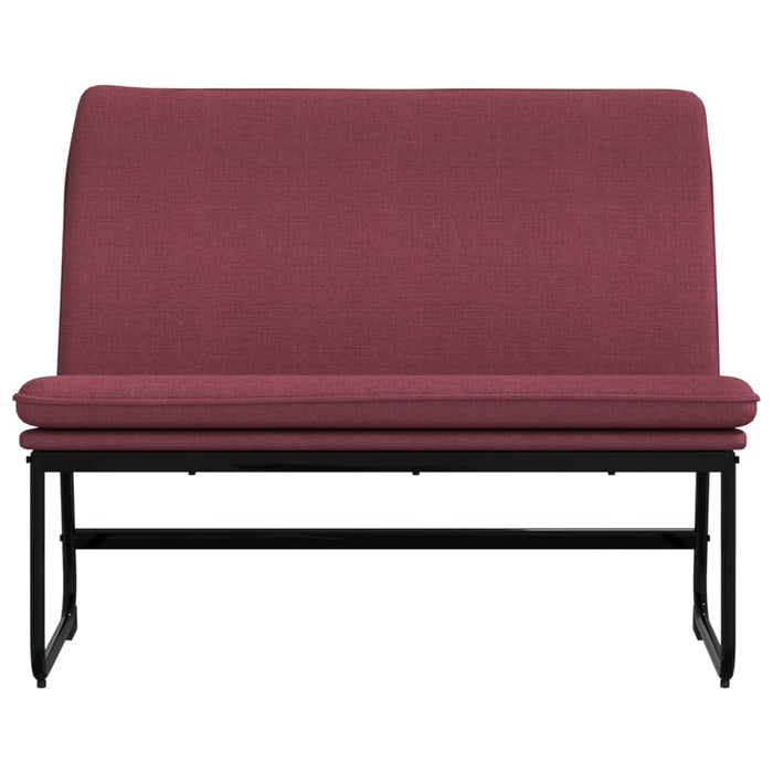 Bancă, roșu vin, 100x75x76 cm, material textil WALTI