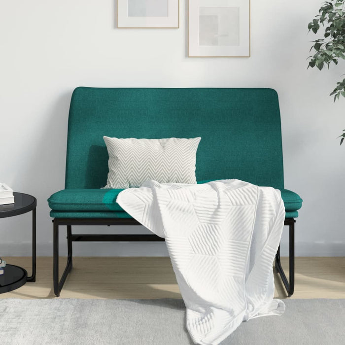 Bancă, verde închis, 100x75x76 cm, material textil - WALTI WALTI