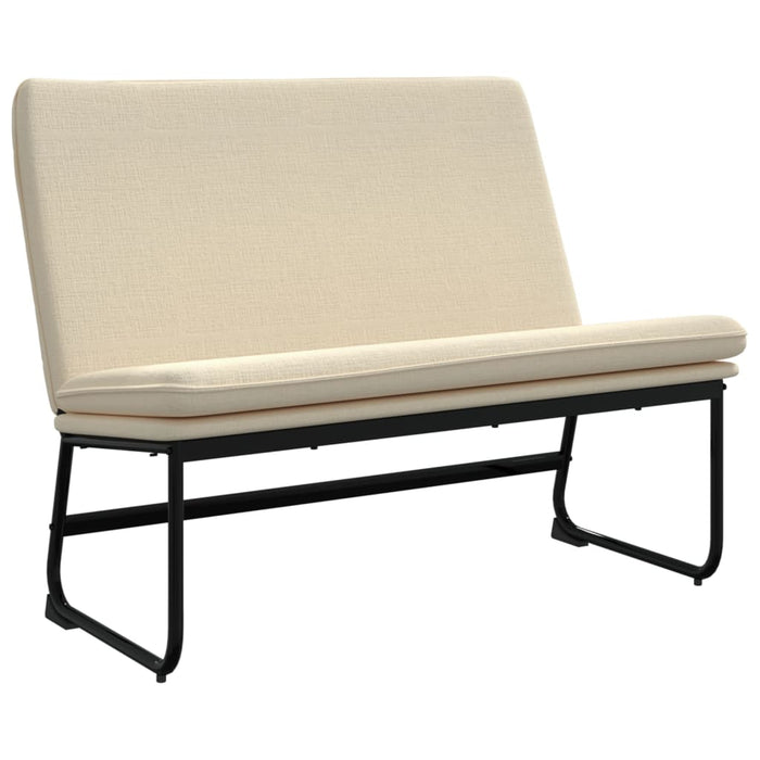 Bancă, crem, 100x75x76 cm, material textil - WALTI WALTI