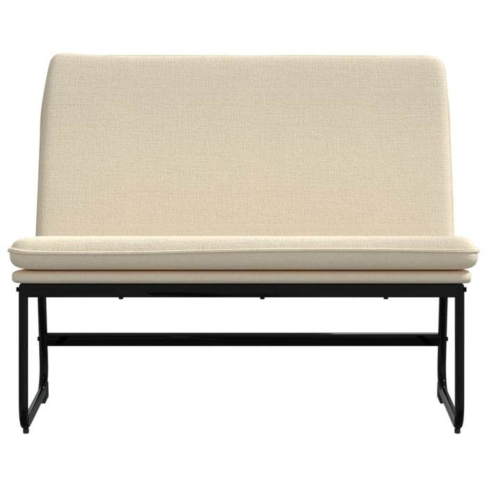 Bancă, crem, 100x75x76 cm, material textil - WALTI WALTI