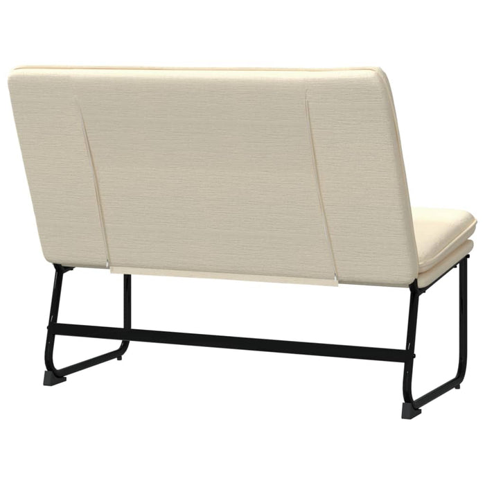 Bancă, crem, 100x75x76 cm, material textil - WALTI WALTI