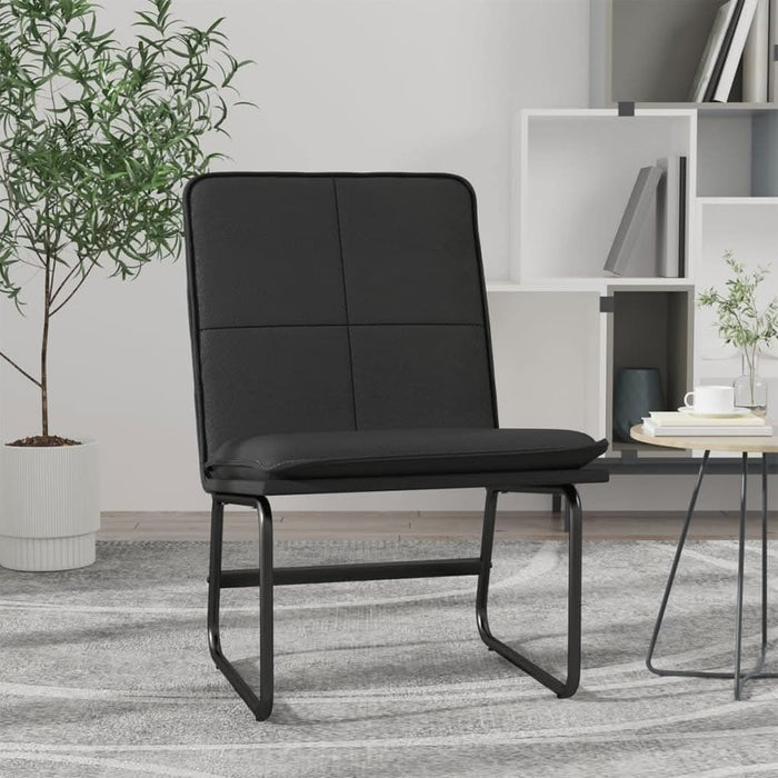 Scaun de relaxare, negru, 54x75x76 cm, piele artificială - WALTI WALTI