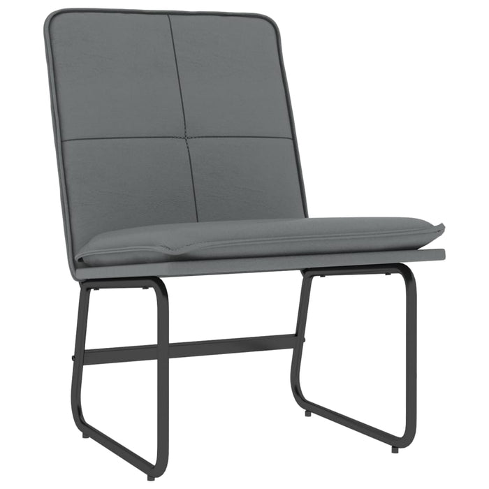 Scaun de relaxare, gri, 54x75x76 cm, piele artificială - WALTI WALTI