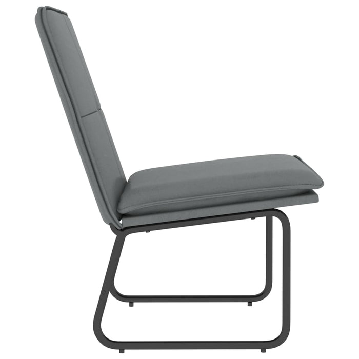 Scaun de relaxare, gri, 54x75x76 cm, piele artificială - WALTI WALTI