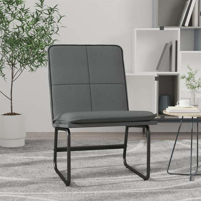 Scaun de relaxare, gri, 54x75x76 cm, piele artificială - WALTI WALTI