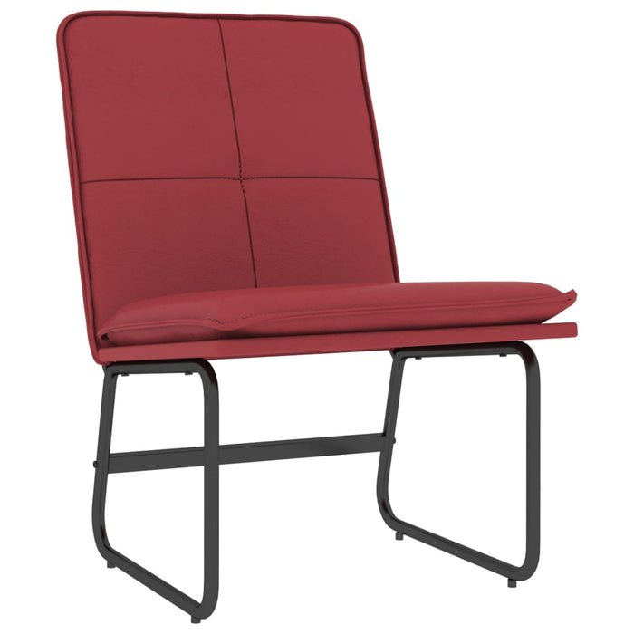 Scaun de relaxare, roșu vin, 54x75x76 cm, piele artificială WALTI