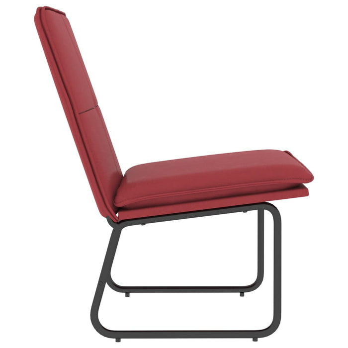 Scaun de relaxare, roșu vin, 54x75x76 cm, piele artificială WALTI