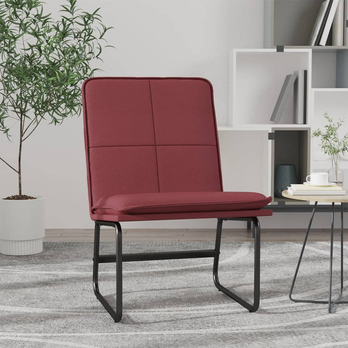 Scaun de relaxare, roșu vin, 54x75x76 cm, piele artificială WALTI