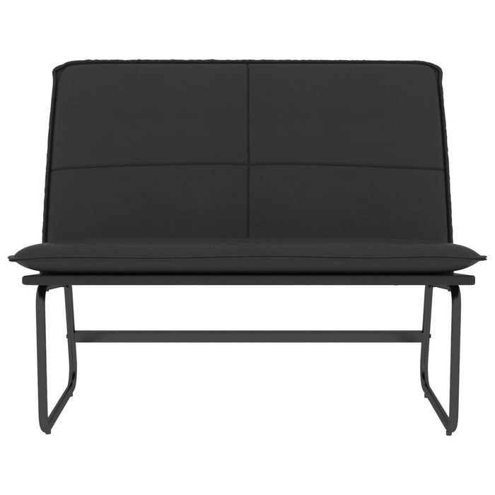 Bancă, negru, 100x75x76 cm, piele ecologică - WALTI WALTI