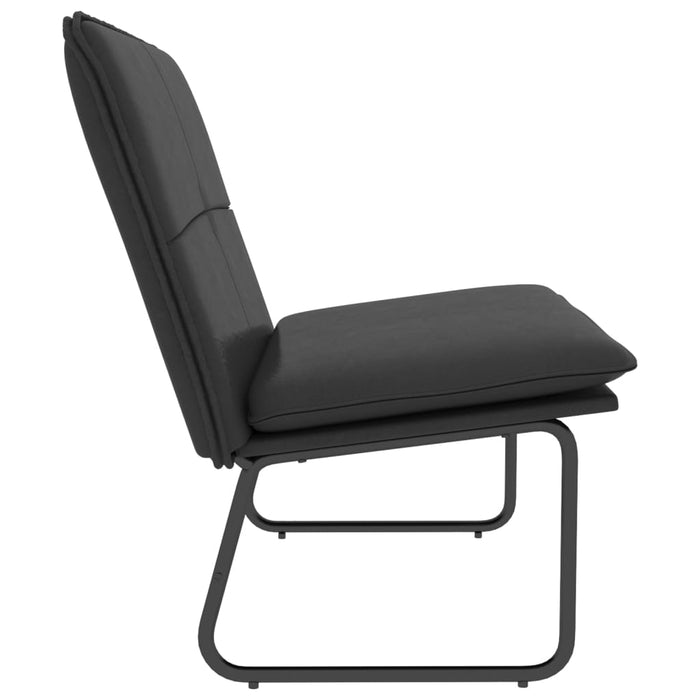 Bancă, negru, 100x75x76 cm, piele ecologică - WALTI WALTI
