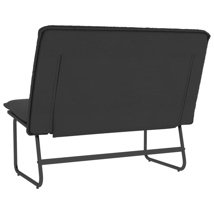 Bancă, negru, 100x75x76 cm, piele ecologică - WALTI WALTI