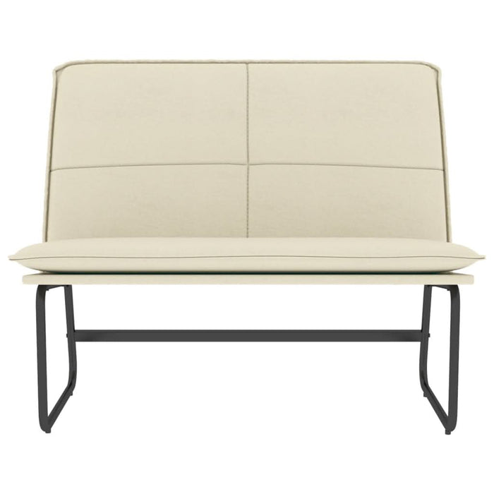 Bancă, crem, 100x75x76 cm, piele ecologică - WALTI WALTI