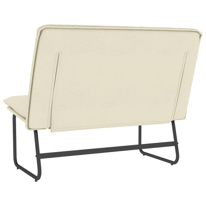 Bancă, crem, 100x75x76 cm, piele ecologică - WALTI WALTI