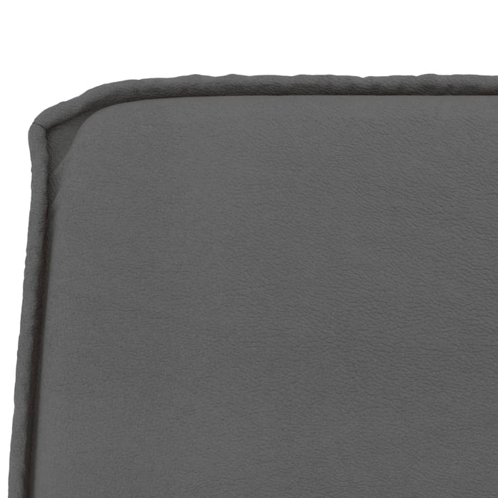 Bancă, gri, 100x75x76 cm, piele ecologică WALTI