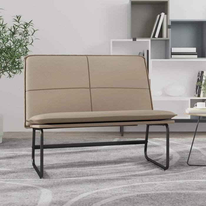 Bancă, cappuccino, 100x75x76 cm, piele ecologică - WALTI WALTI