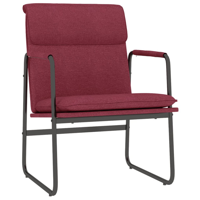 Scaun de relaxare, roșu vin, 55x64x80 cm, material textil - WALTI WALTI
