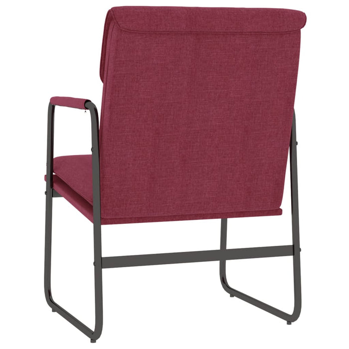Scaun de relaxare, roșu vin, 55x64x80 cm, material textil - WALTI WALTI