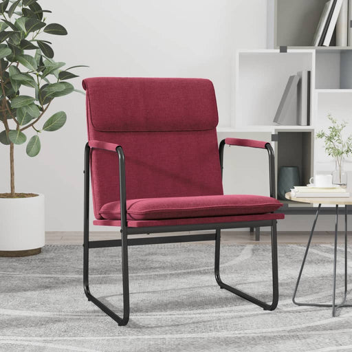 Scaun de relaxare, roșu vin, 55x64x80 cm, material textil - WALTI WALTI