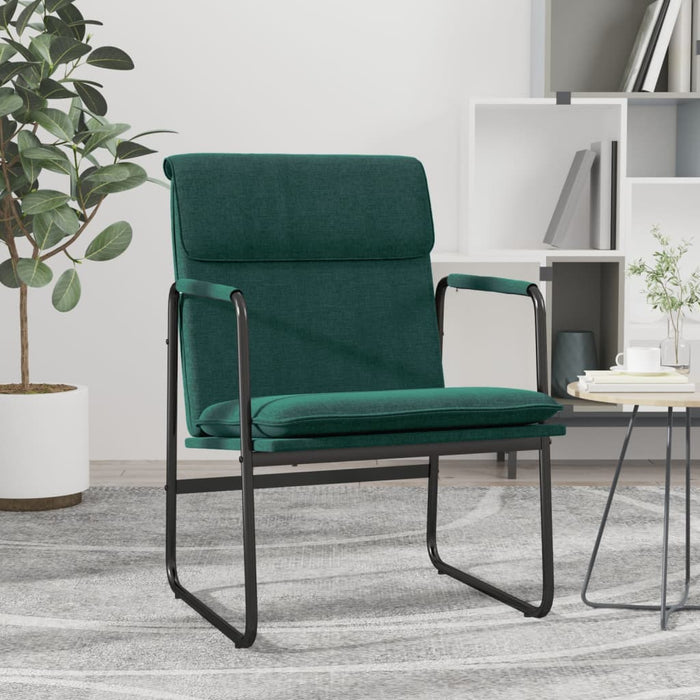 Scaun de relaxare, verde închis, 55x64x80 cm, material textil - WALTI WALTI