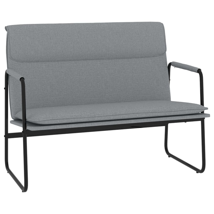 Bancă, gri deschis, 100x64x80 cm, textil - WALTI WALTI