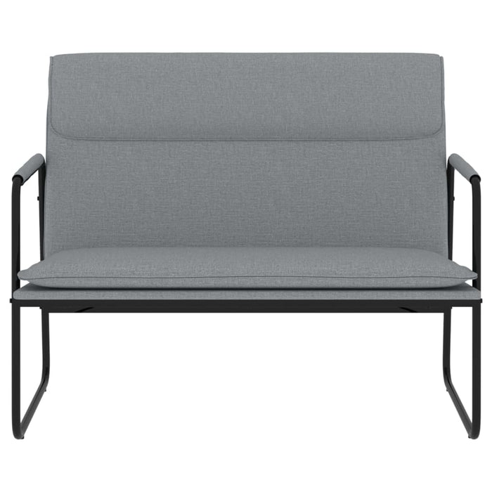 Bancă, gri deschis, 100x64x80 cm, textil - WALTI WALTI