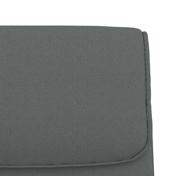 Bancă, gri închis, 100x64x80 cm, textil - WALTI WALTI