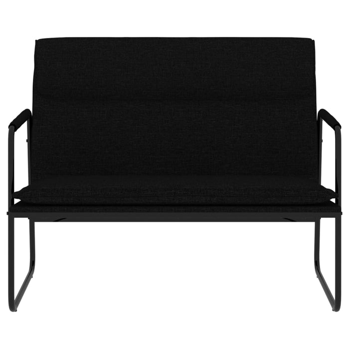 Bancă, negru, 100x64x80 cm, textil - WALTI WALTI