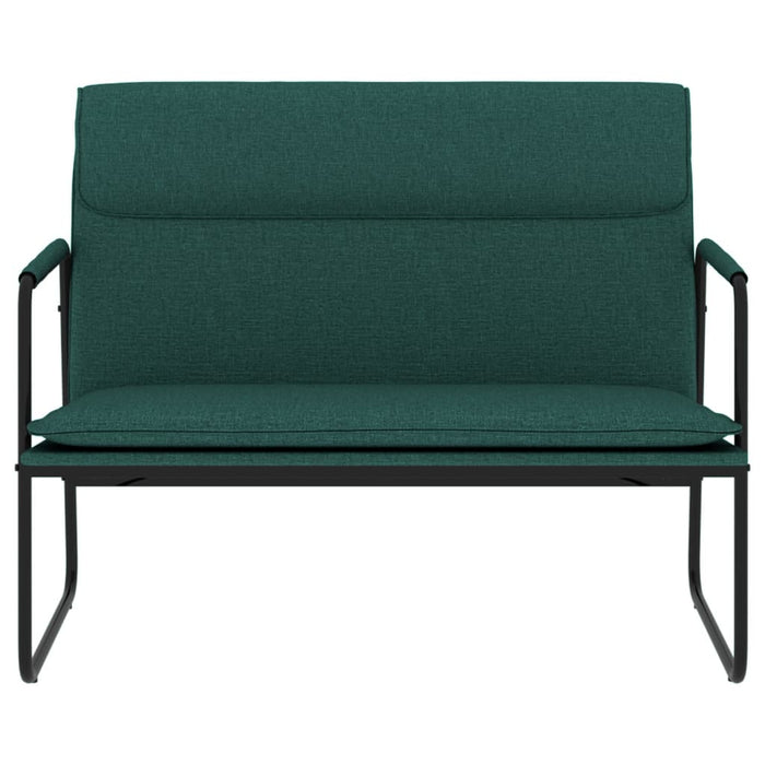 Bancă, verde închis, 100x64x80 cm, textil WALTI