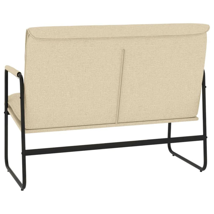 Bancă, crem, 100x64x80 cm, textil - WALTI WALTI