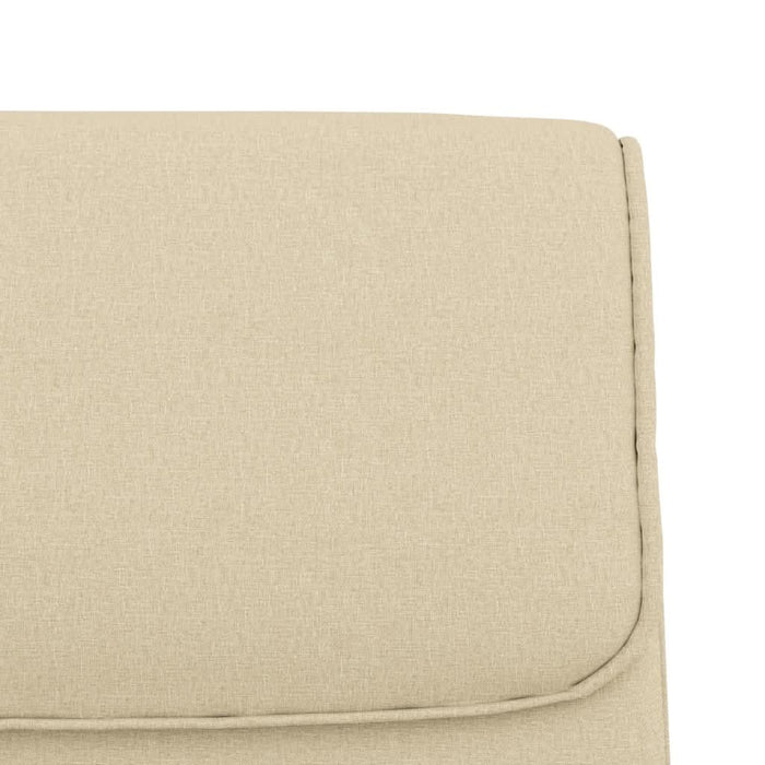 Bancă, crem, 100x64x80 cm, textil - WALTI WALTI
