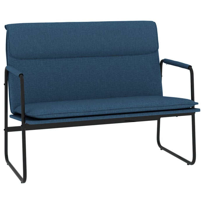 Bancă, albastru, 100x64x80 cm, textil - WALTI WALTI