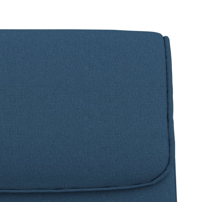 Bancă, albastru, 100x64x80 cm, textil - WALTI WALTI