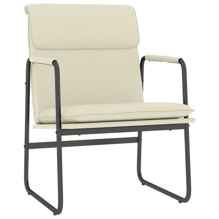 Scaun de relaxare, crem, 55x64x80 cm, piele artificială - WALTI WALTI