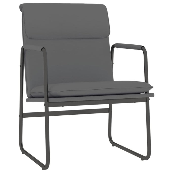 Scaun de relaxare, gri, 55x64x80 cm, piele artificială - WALTI WALTI