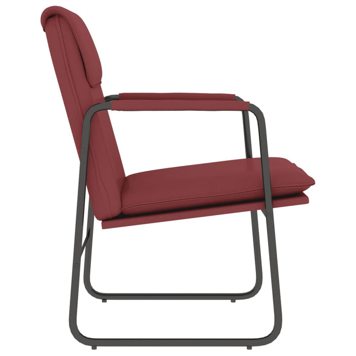 Scaun de relaxare, roșu vin, 55x64x80 cm, piele artificială WALTI