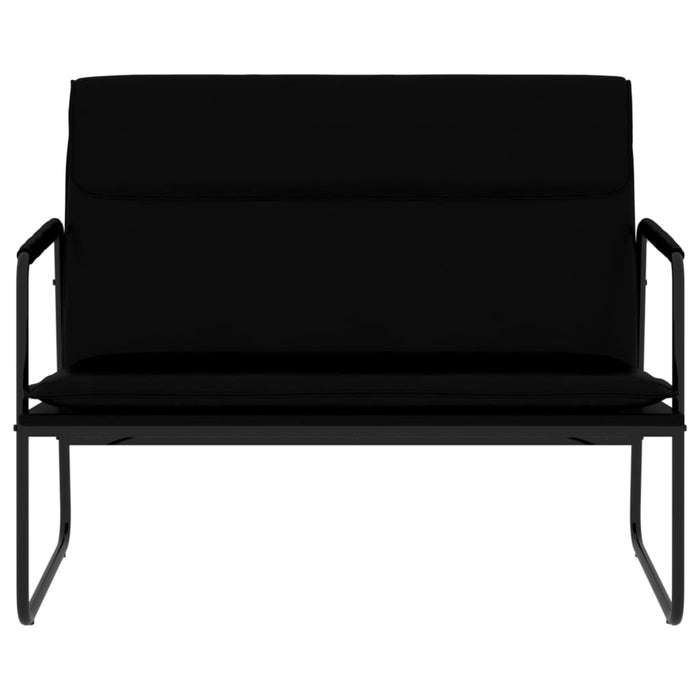 Bancă, negru, 100x64x80 cm, piele ecologică - WALTI WALTI