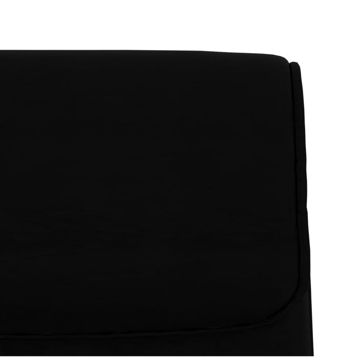 Bancă, negru, 100x64x80 cm, piele ecologică - WALTI WALTI