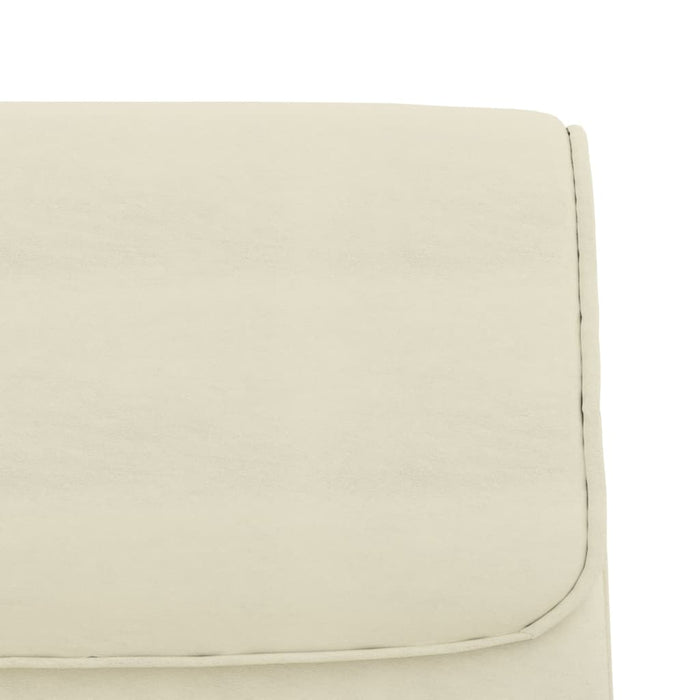 Bancă, crem, 100x64x80 cm, piele ecologică WALTI