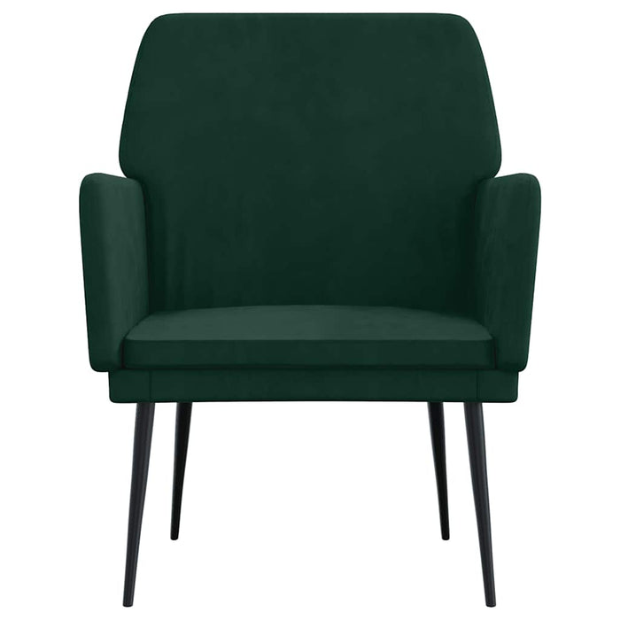 Fotoliu, verde închis, 62x79x79 cm, catifea WALTI