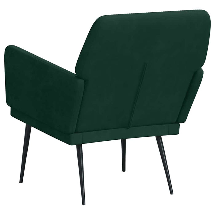 Fotoliu, verde închis, 62x79x79 cm, catifea WALTI