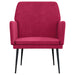 Fotoliu, roșu vin, 62x79x79 cm, catifea - WALTI WALTI