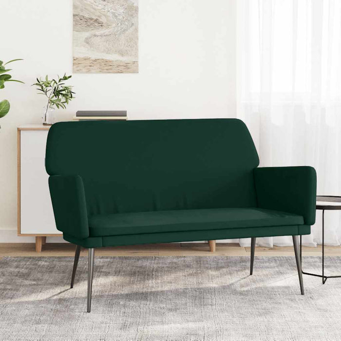Bancă, verde închis, 108x79x79 cm, catifea - WALTI WALTI