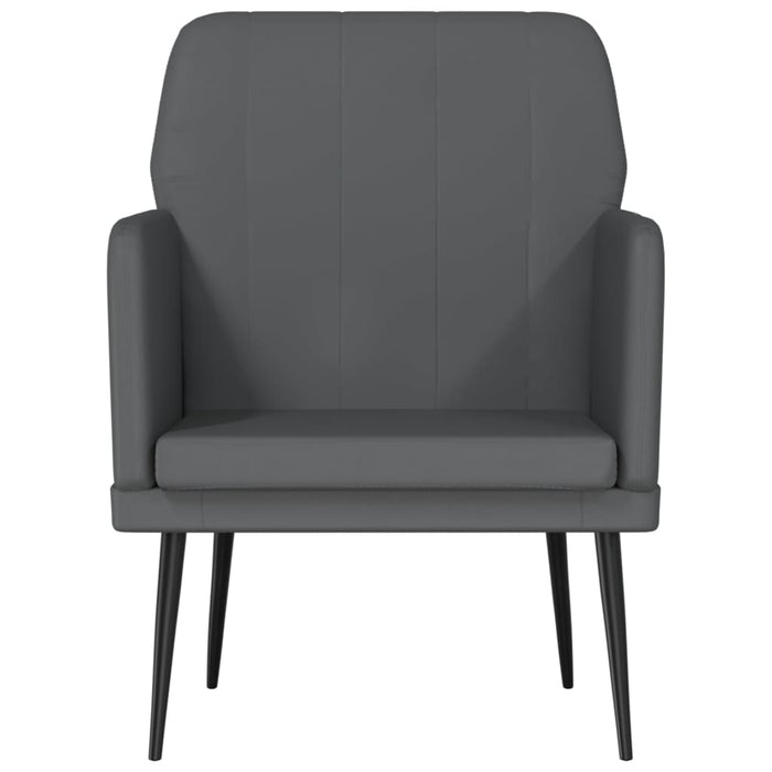 Fotoliu, gri, 61x78x80 cm, piele artificială - WALTI WALTI