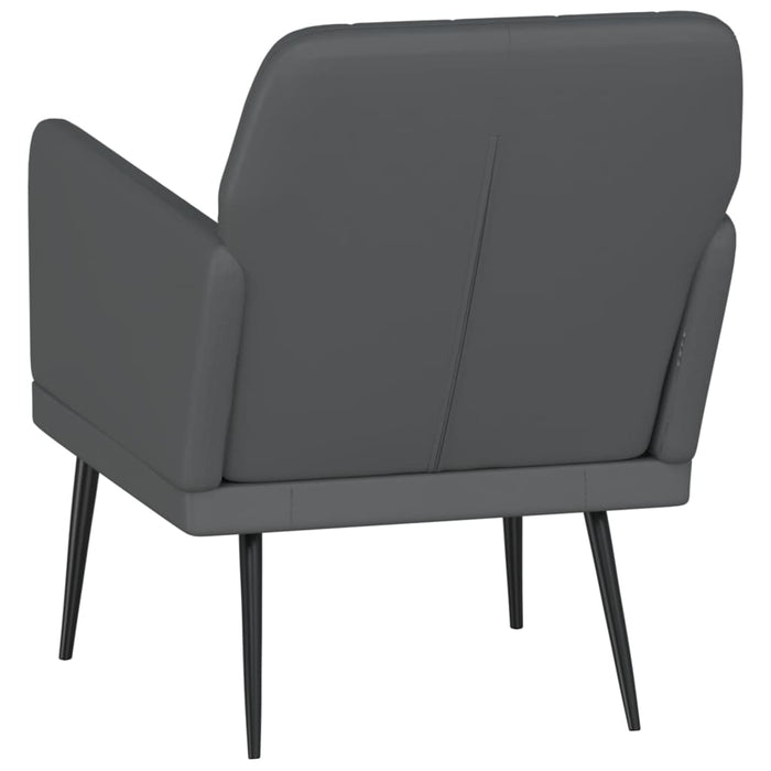 Fotoliu, gri, 61x78x80 cm, piele artificială - WALTI WALTI