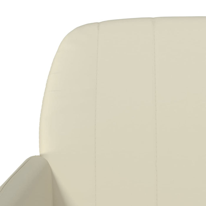 Bancă, crem, 107x80x81 cm, piele ecologică - WALTI WALTI